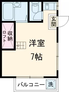 レインボーハイツ【1階】の間取り