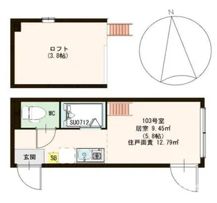 ハーモニーテラス豊島III【1階】の間取り