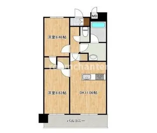 Stellato【6階】の間取り