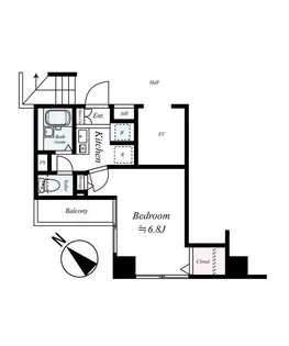 プレール日本橋三越前【10階】の間取り