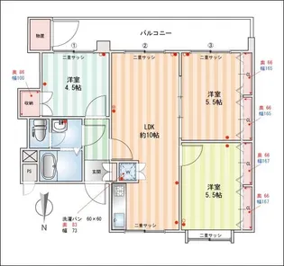 多摩川住宅ト-8 102【1階】の間取り