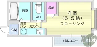 クイーンハイツ【2階】の間取り