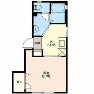 新潟県新潟市中央区堀之内南1【アパート】の間取り