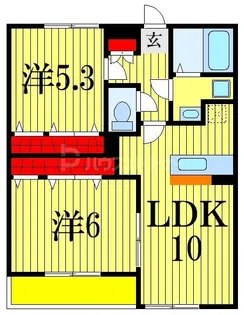 ミリアビタ翼【1階】の間取り