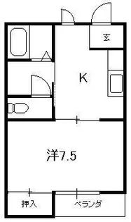 アベニール【1階】の間取り