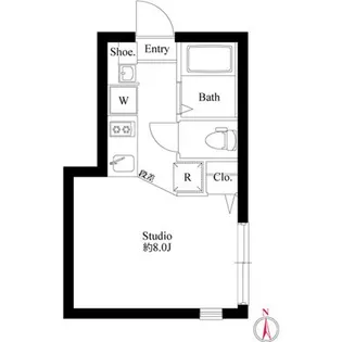 ティーグル荏原中延【1階】の間取り