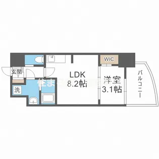 大阪府大阪市福島区吉野2【マンション】の間取り
