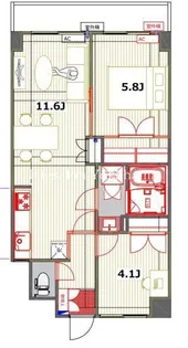 CASSIA保土ヶ谷【5階】の間取り