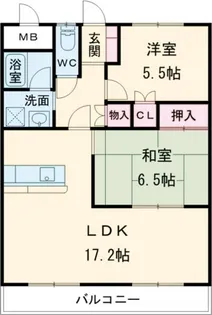 兵庫県伊丹市荒牧5【マンション】の間取り
