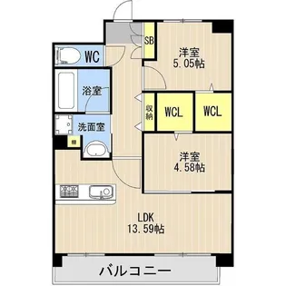 LIBTH光の森 II【4階】の間取り