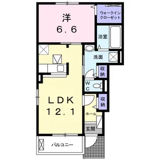 クック鮎喰【2階】の間取り