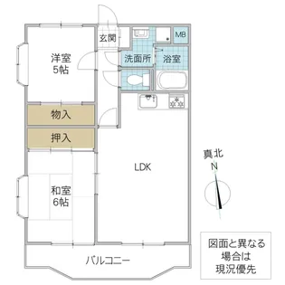 ファミール笠原【3階】の間取り