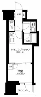 ライオンズミレス蔵前【7階】の間取り