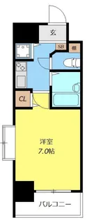 大阪府大阪市中央区松屋町住吉【マンション】の間取り