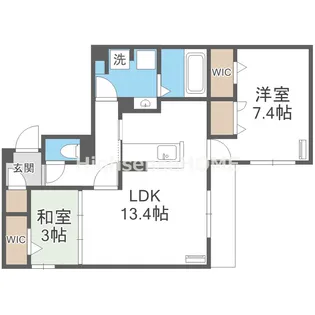 geach永田【1階】の間取り