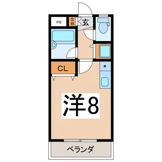 メイプルST【2階】の間取り