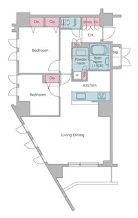 東京都目黒区上目黒2【マンション】の間取り