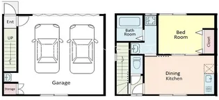 ラ・ミア・オート 大磯町ガレージハウス A棟【1階】の間取り