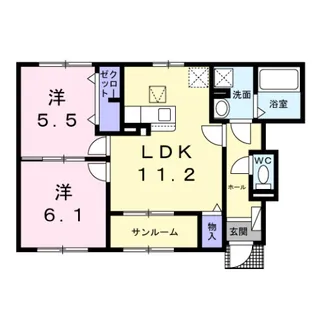 プレミアムテラス【1階】の間取り