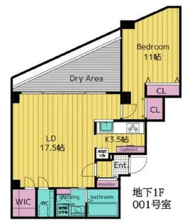 レジデンス広尾【2階】の間取り