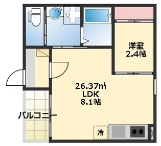 R-SMART仙台宮千代【2階】の間取り