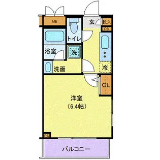 ジェノヴィア渋谷本町グリーンヴェール【5階】の間取り