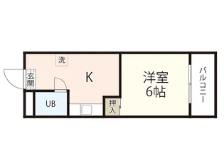 グリーンマンション【3階】の間取り