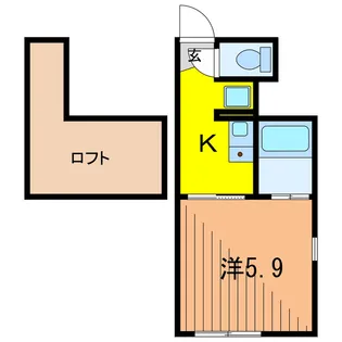 ル・レーヴ亀有【1階】の間取り
