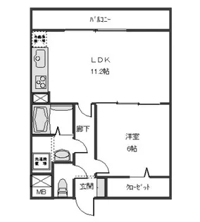 ヴィラ南品川【3階】の間取り