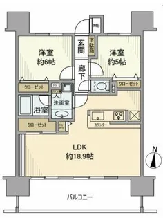 レーベンリヴァーレ リバー・スイート【13階】の間取り