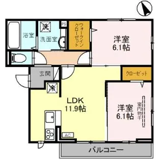 ドエルH【2階】の間取り
