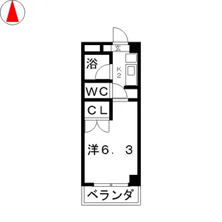 エクレール公園通【2階】の間取り