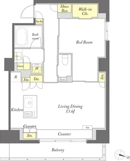 プライムメゾン森下WEST【3階】の間取り