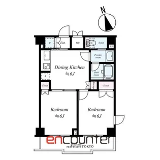 ルーブル鷺宮六番館【6階】の間取り