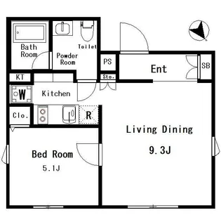 Ludens東新町【2階】の間取り
