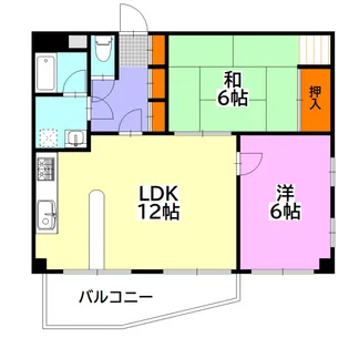 兵庫県芦屋市親王塚町【マンション】の間取り
