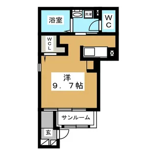 ペンテ・プルーム【1階】の間取り