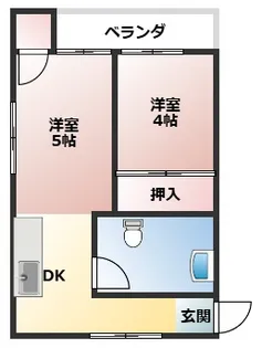 竹田アパート【2階】の間取り