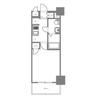 プレール・ドゥーク蒲田【4階】の間取り