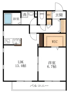 ヒルズ横浜【2階】の間取り