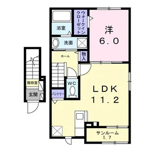 エクサージュII【2階】の間取り