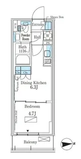 東京都新宿区百人町3【マンション】の間取り