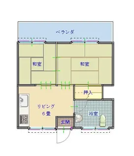 嘉陽マンション【3階】の間取り