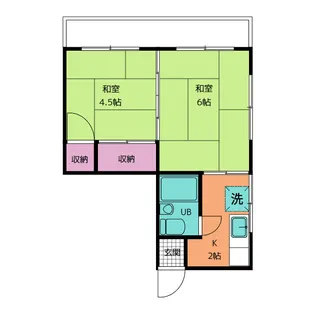 ハウス村井【2階】の間取り