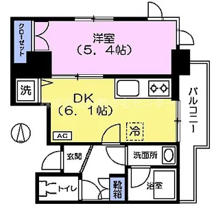エターナル桜台【9階】の間取り