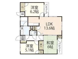 ステラカーサ【3階】の間取り