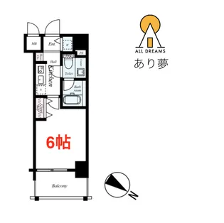 Le’a横濱平沼壱番館【5階】の間取り