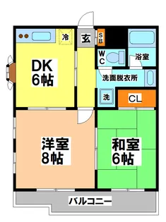 アビタ武蔵野【2階】の間取り