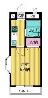 シャトレー押上【3階】の間取り