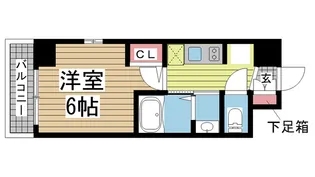 エステムコート神戸湊町【8階】の間取り